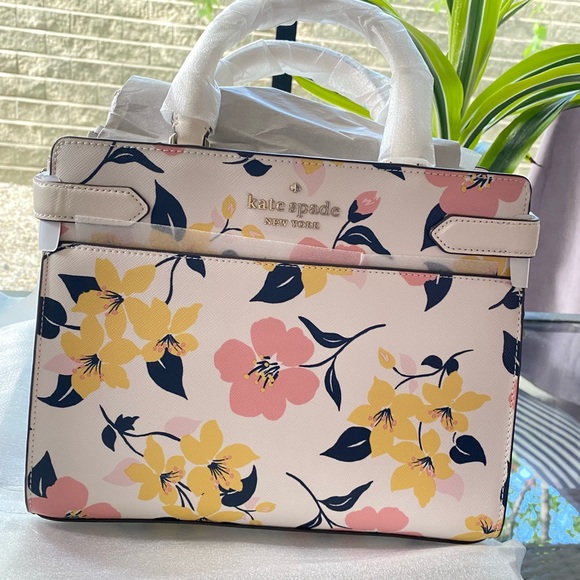 NWOT! Kate Spade Staci Lili Blooms Medium Satchel. - Picture 6 of 15